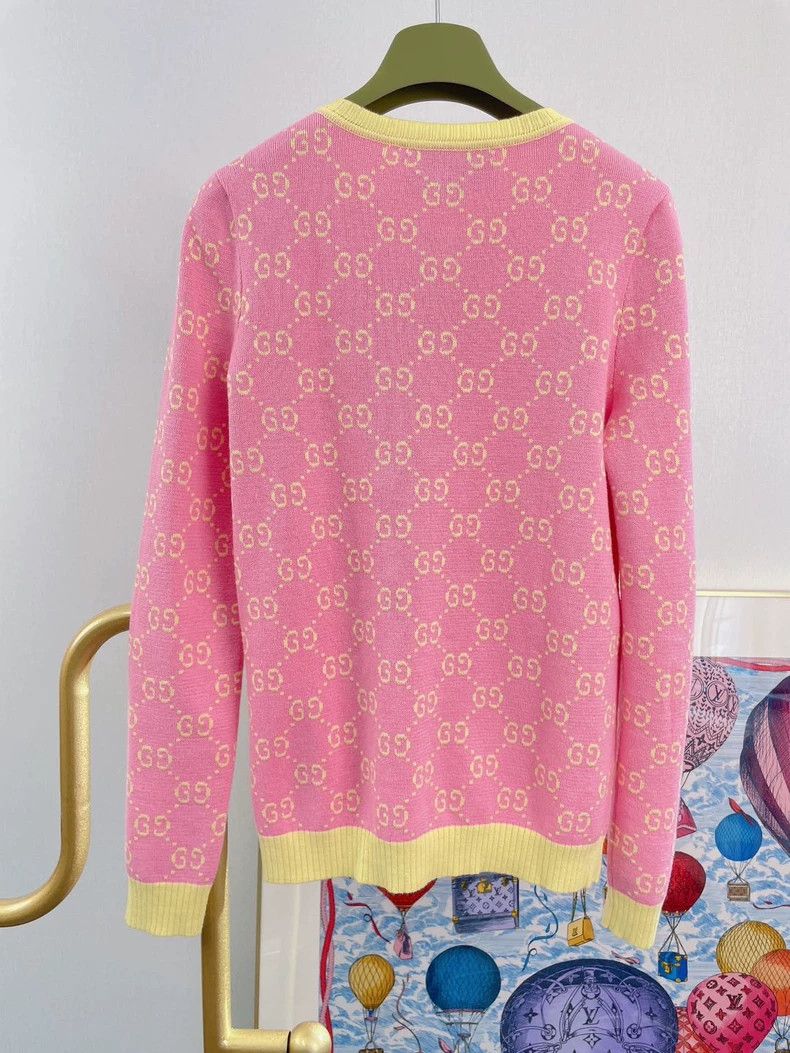 Gucci Gucci Macaron color-blocked knitted jacket 2504-Nextarrow Size S / US 4 / IT 40 - 2 Thumbnail