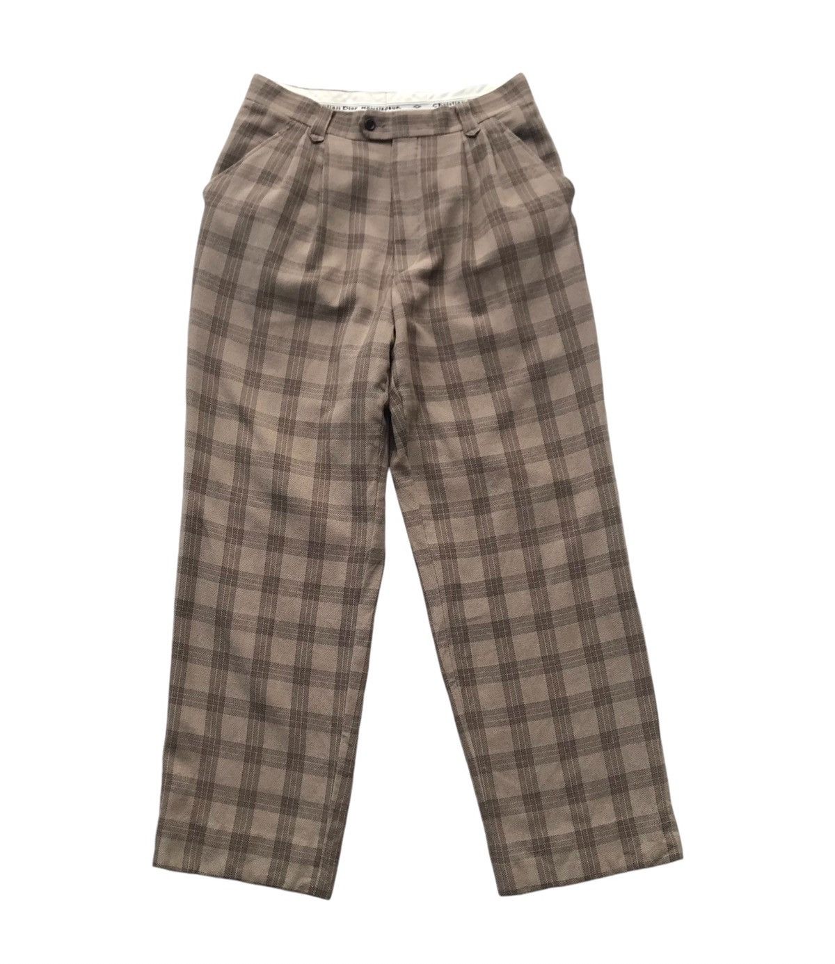 Christian Dior Monsieur × Vintage Vintage 90s Christian Dior Monsieur Plaid Checked Trouser Size US 30 / EU 46 - 1 Thumbnail