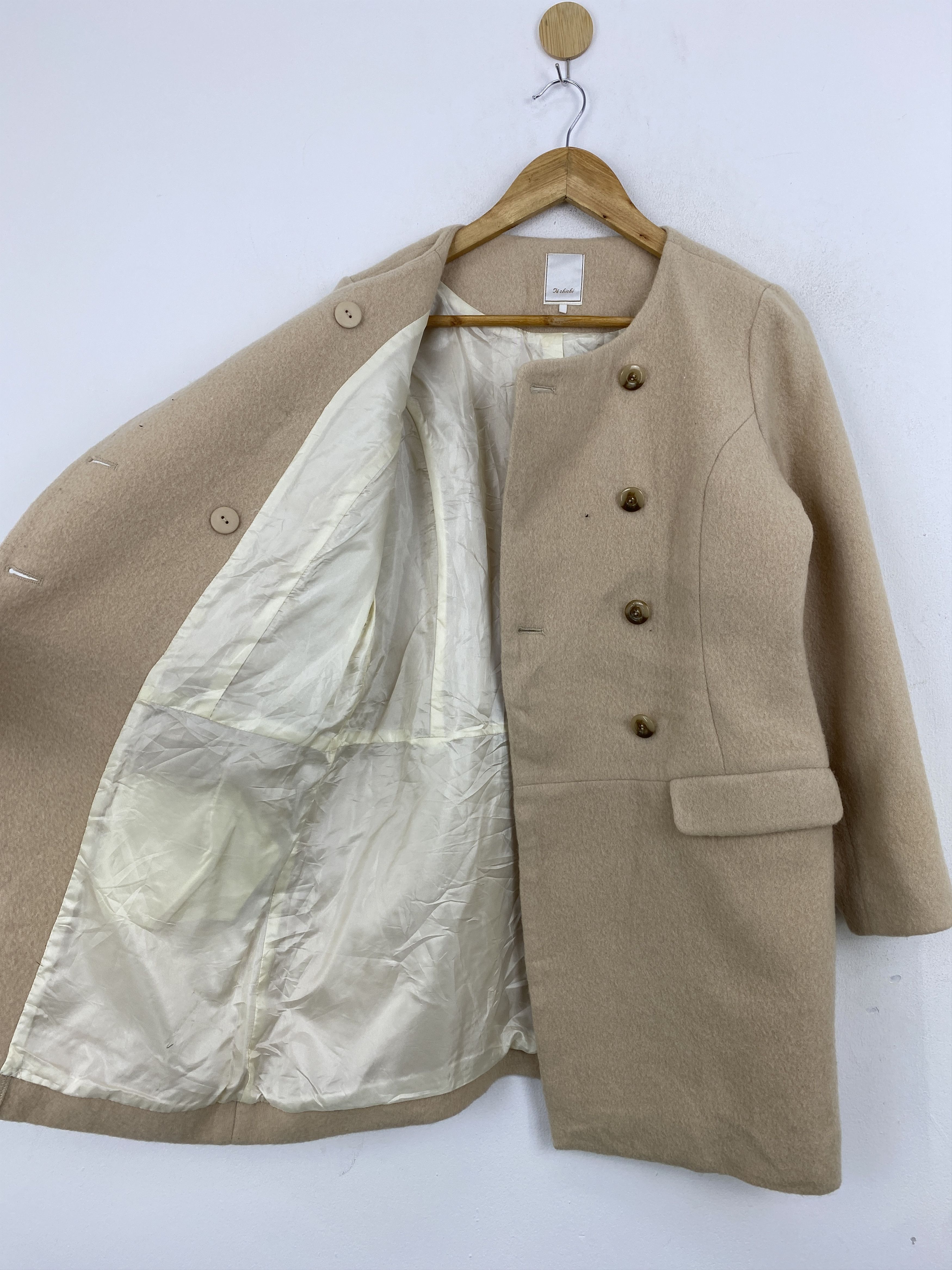 Japanese Brand Vintage Te Chichi Wool Doeble Breasted Jacket JA0070 Size US S / EU 44-46 / 1 - 8 Thumbnail
