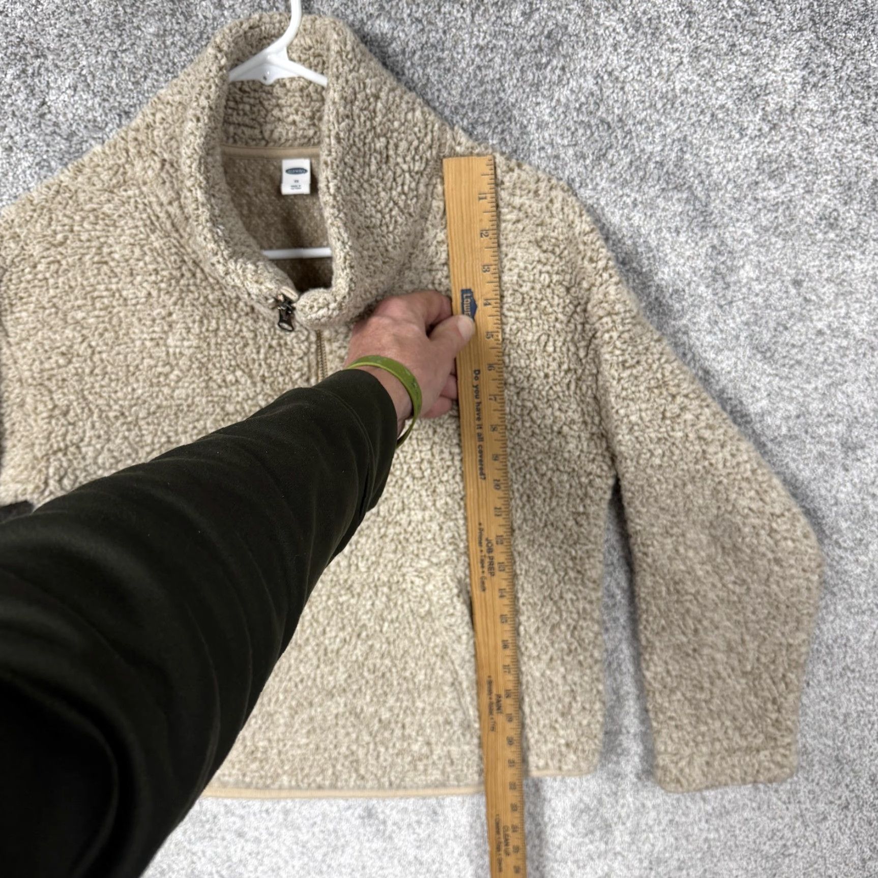 Old Navy Old Navy Jacket Womens XS Beige Sherpa Fleece Zip Gorpcore Outdoorsy Pullover Size XS / US 0-2 / IT 36-38 - 2 Thumbnail