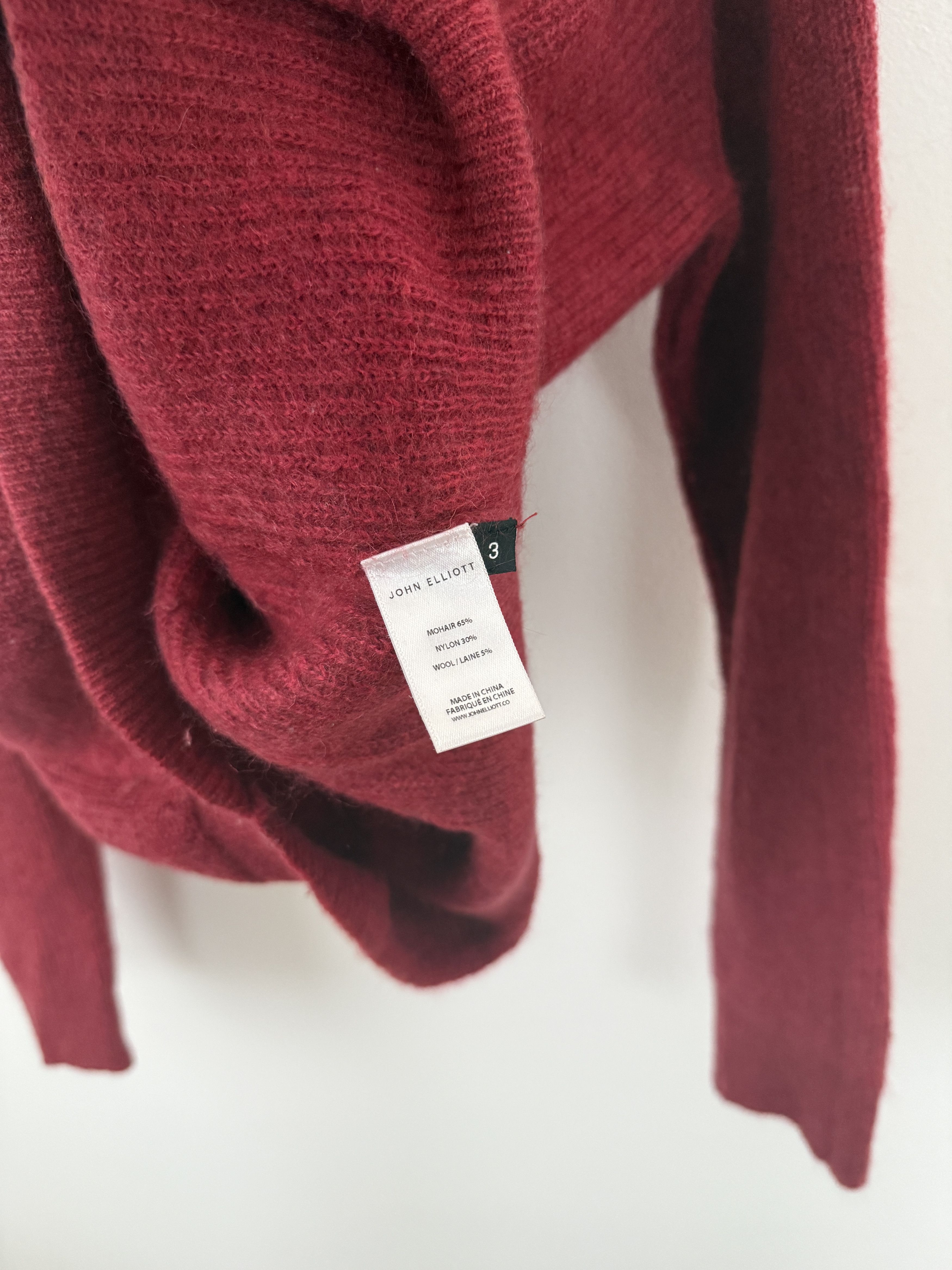 John Elliott Mohair Crewneck Sweater Size US L / EU 52-54 / 3 - 17 Thumbnail