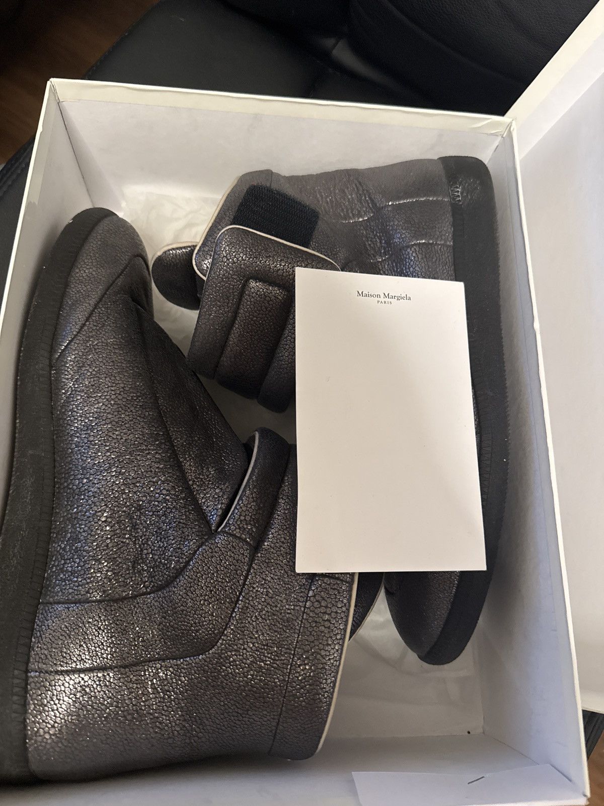 Maison Margiela MAISON MARGIELA BLACK GLITTER FUTURES | Grailed