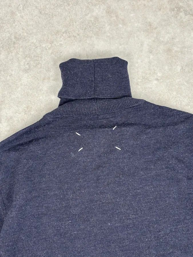 Maison Margiela AW2005 Maison Martin Margiela Navy Wool Sweater Turtleneck Size US S / EU 44-46 / 1 - 6 Thumbnail