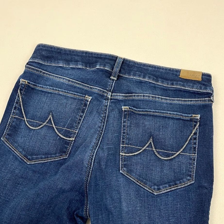 Ariat Ariat Flare Jeans Womens 30S W30 L30 Dark Blue Denim Perfect Rise Cowgirl Rodeo Jeans Size 30" / US 8 / IT 44 - 5 Thumbnail