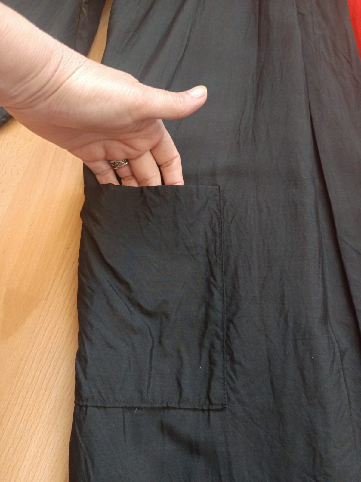 Other Vintage Japanese Black Silk Kimono / Haori Jacket Size US L / EU 52-54 / 3 - 5 Thumbnail