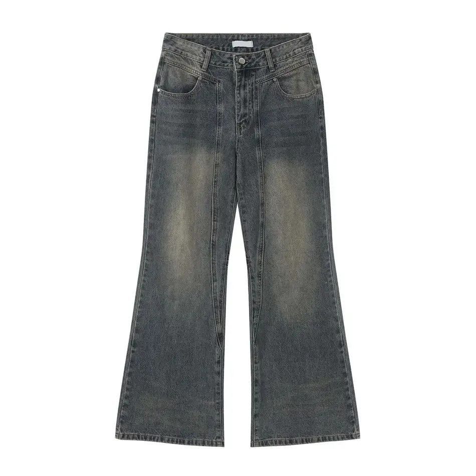 Japanese Brand Retro loose casual micro flared jeans Size US 32 / EU 48 - 4 Thumbnail