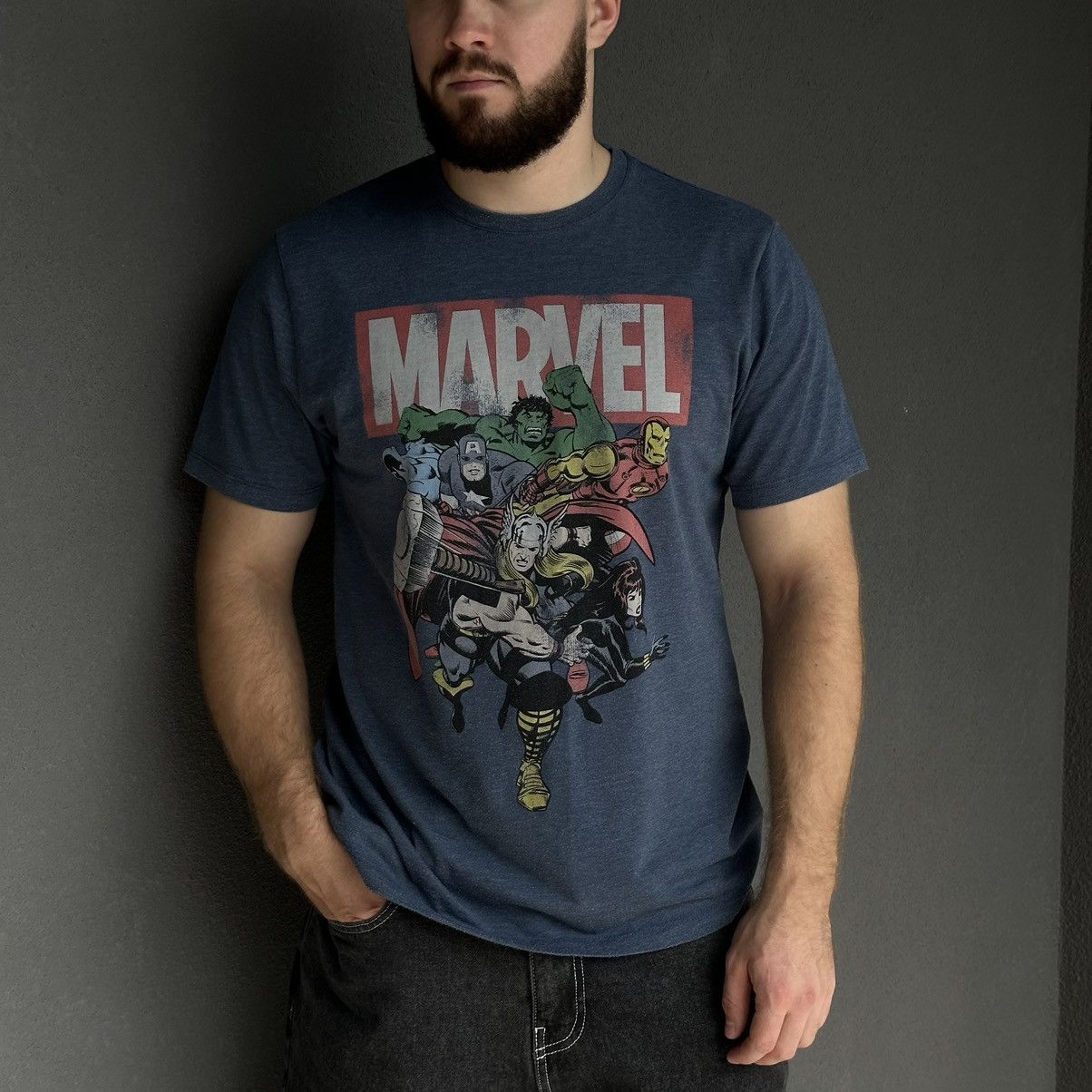 Marvel Comics Vintage Japanese Style Marvel T-shirts Heroes Comics Y2K 00s Size US L / EU 52-54 / 3 - 1 Thumbnail
