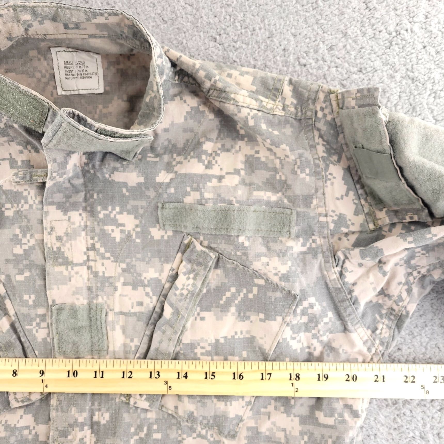 Vintage VINTAGE Military Coat Mens Small Long Full Zip Camo NSN 8415-01-573-6720 ACU Size US S / EU 44-46 / 1 - 5 Thumbnail