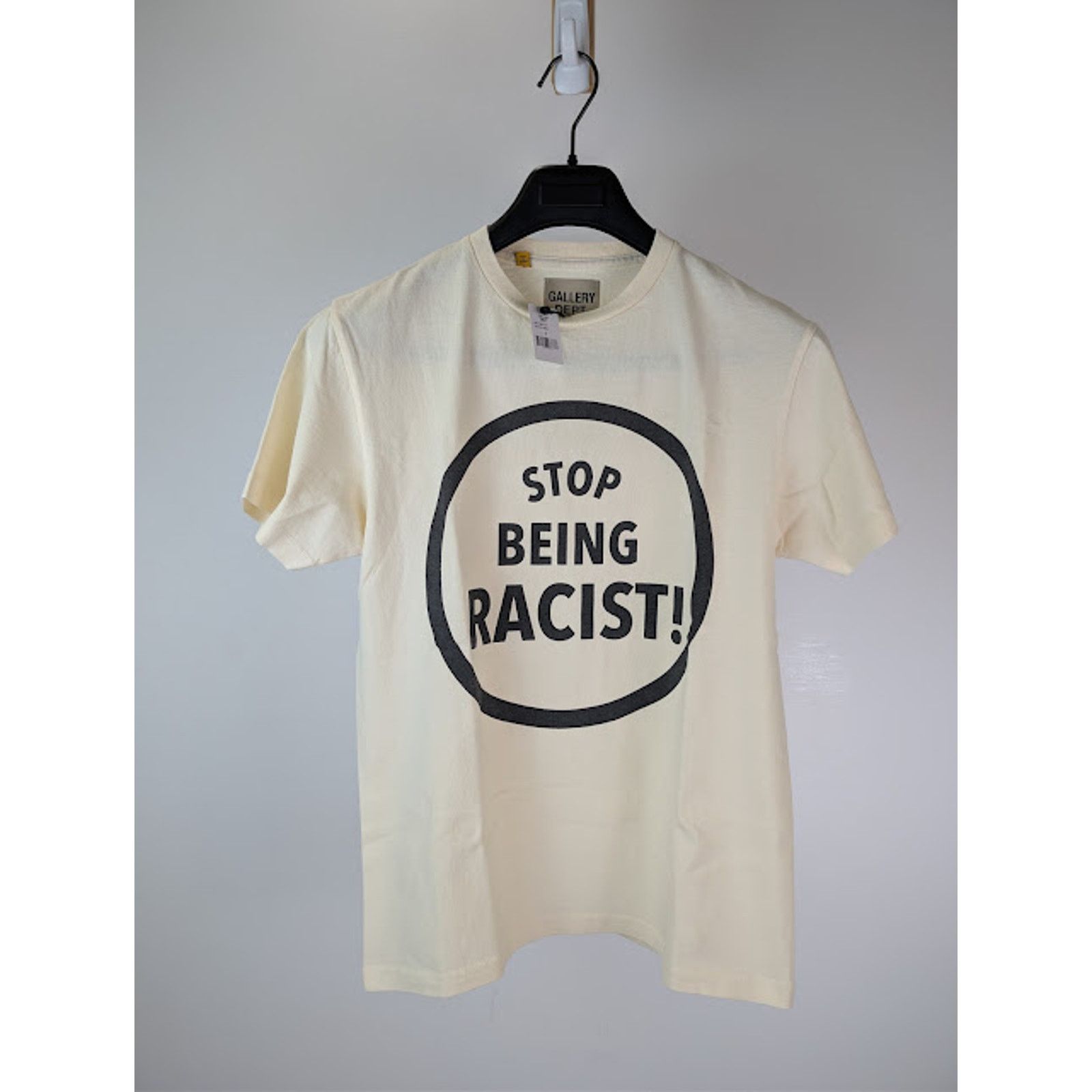 Gallery Dept. o1rshd1 Stop Being Racist T-Shirt in Cream / Neutrals XL Size US XL / EU 56 / 4 - 8 Thumbnail