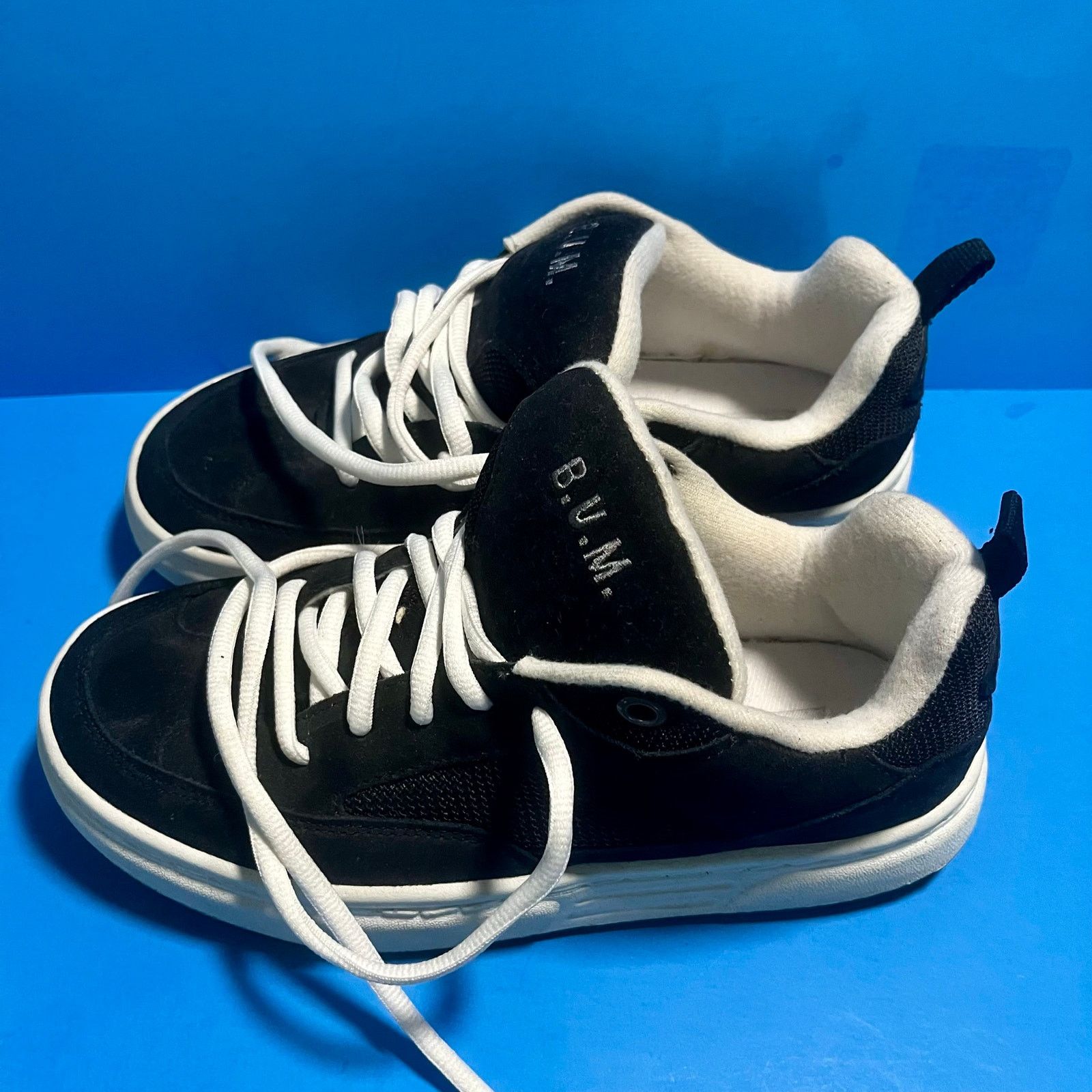 B.U.M Equipment Y2K B.U.M. Sneakers Men’s Sz 5.5 Black White Skate Shoes Size US 5.5 / EU 38 - 6 Thumbnail