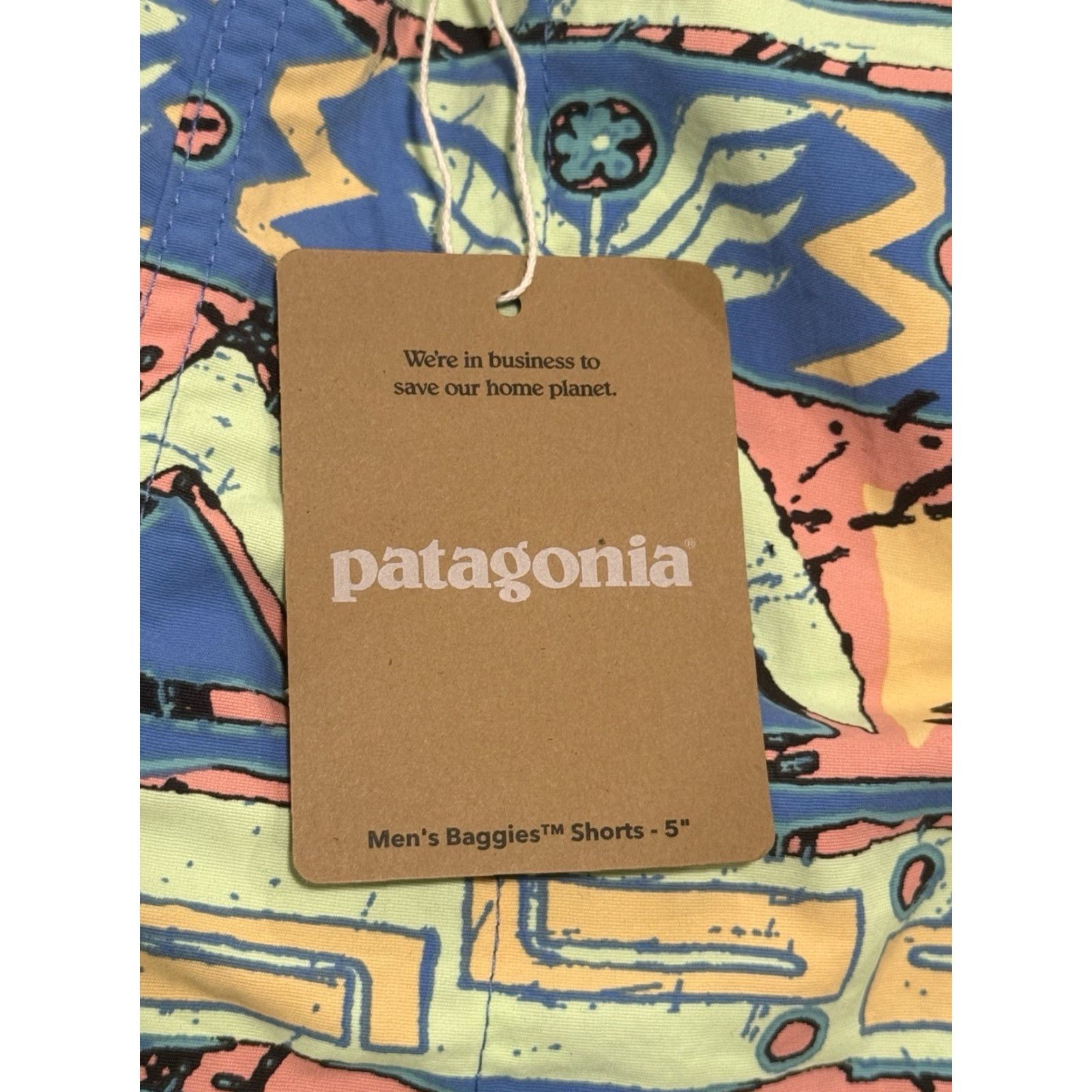 Patagonia Baggies Shorts NWT Size XS 5 Inseam High Hopes Geo Salamander Geeen