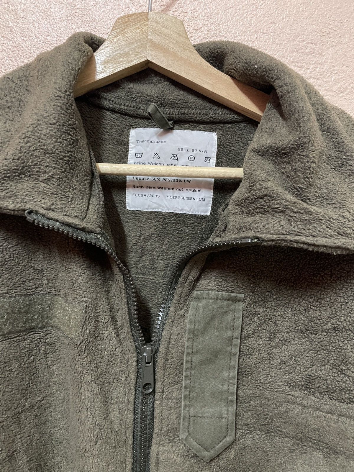 Vintage FESCA 05 HEERESEIGENTUM THERMO JACKE FLEECE JACKET #8040-198 Size US M / EU 48-50 / 2 - 5 Thumbnail