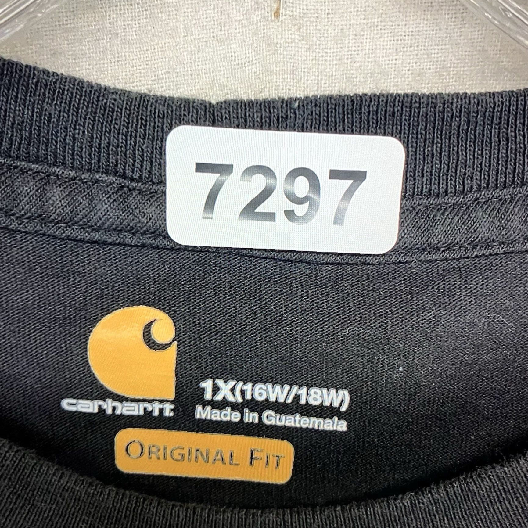 Carhartt VINTAGE Carhartt Women's T Shirt Short Sleeve Black Logo Pocket Plus Size 1X Cotton Casual Workwear Size XL / US 12-14 / IT 48-50 - 4 Thumbnail