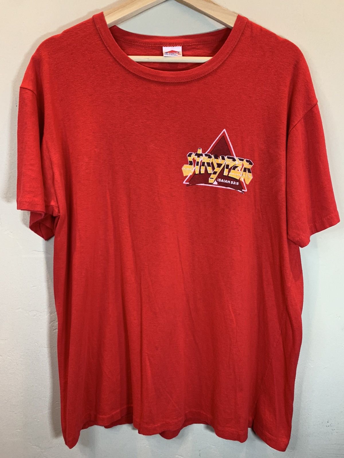 Band Tees × Vintage RARE* Vintage 1986 Stryper To Hell With The Devil Band Shirt Size US XL / EU 56 / 4 - 2 Thumbnail