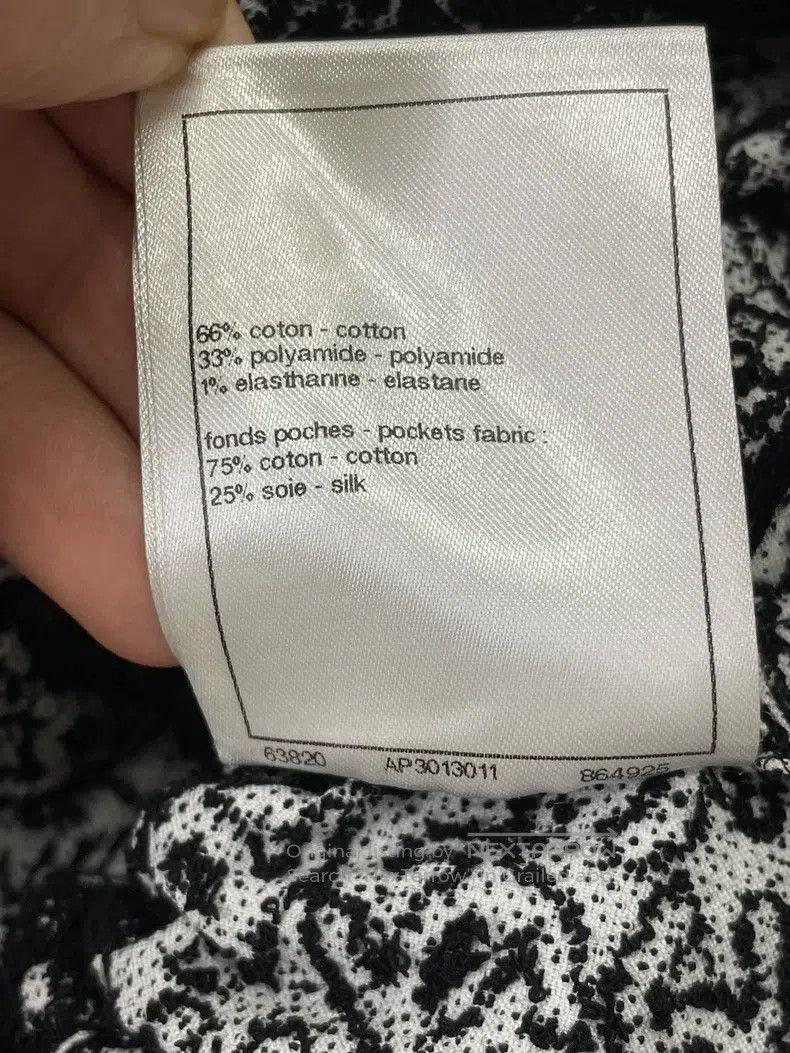 Chanel Chanel 25M black full logo printed drawstring dress Size XXS / US 00 / IT 34 - 7 Thumbnail