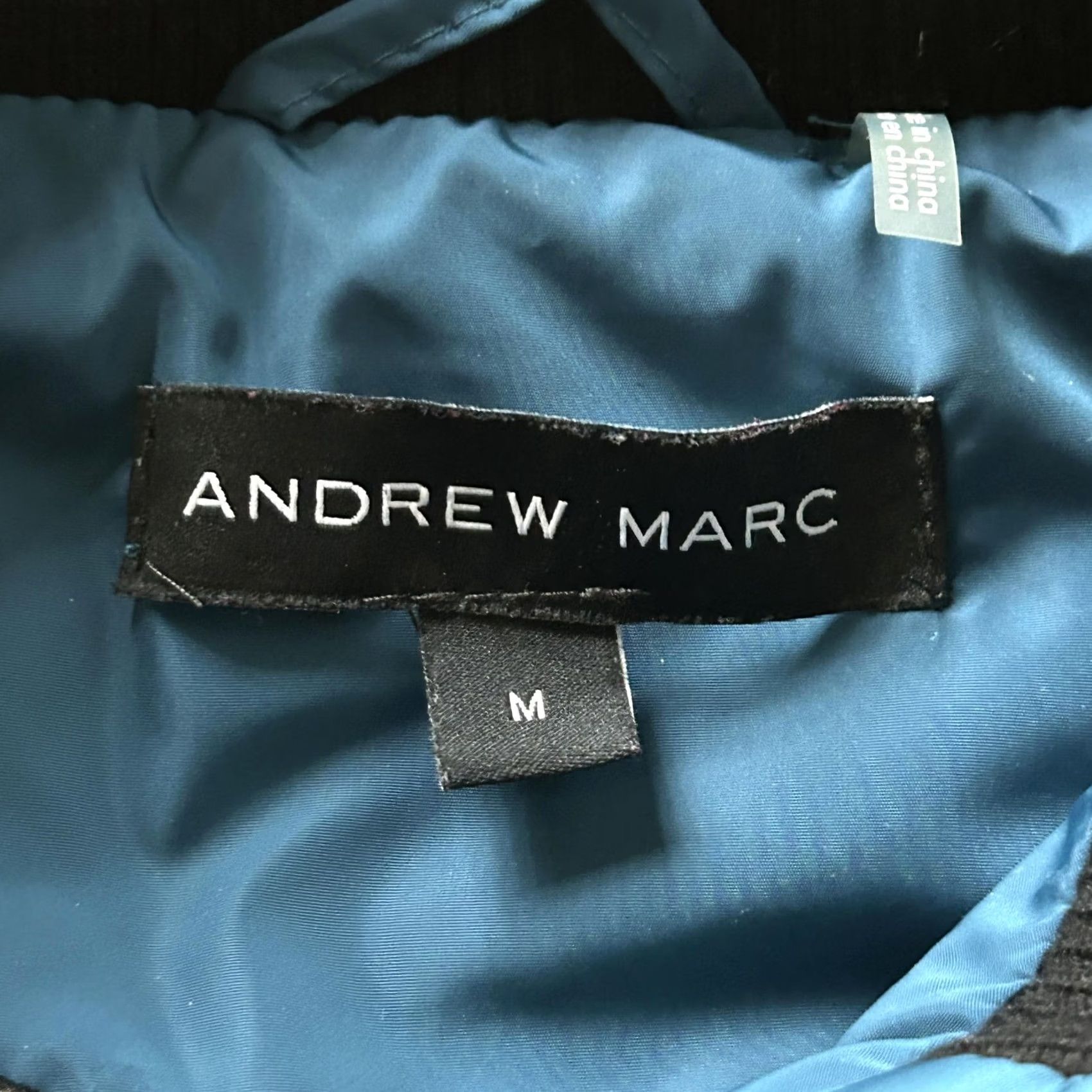 Andrew Marc Andrew Marc Vest Womens Medium Blue Quilted Full Zip Collared Puffer Insulated Size M / US 6-8 / IT 42-44 - 3 Thumbnail