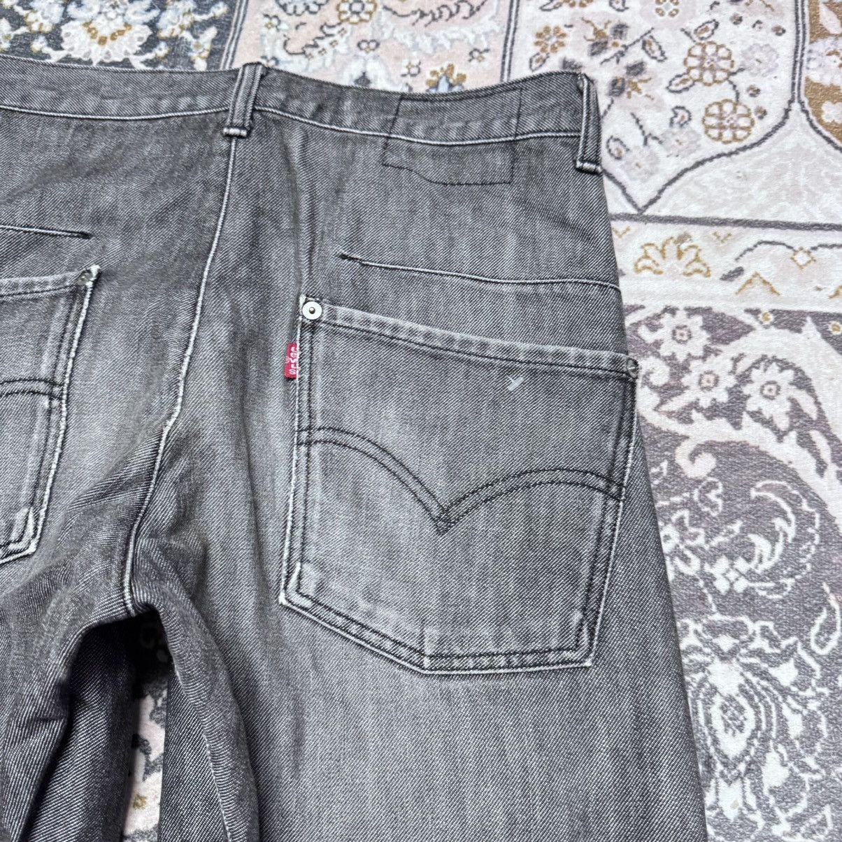 Levi's Vintage Levis Engineered Black Denim Baggy Jeans Size US 32 / EU 48 - 13 Thumbnail