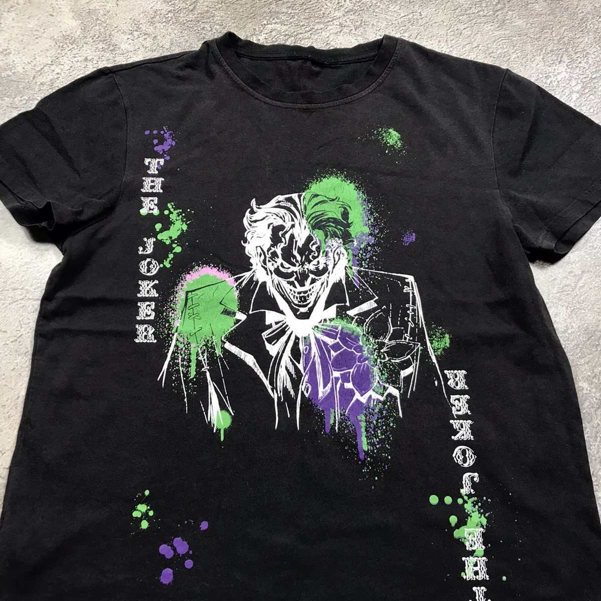 Vintage Vintage 90s Y2K Joker Graphic Tee Black Oversized Military S Size US S / EU 44-46 / 1 - 3 Thumbnail