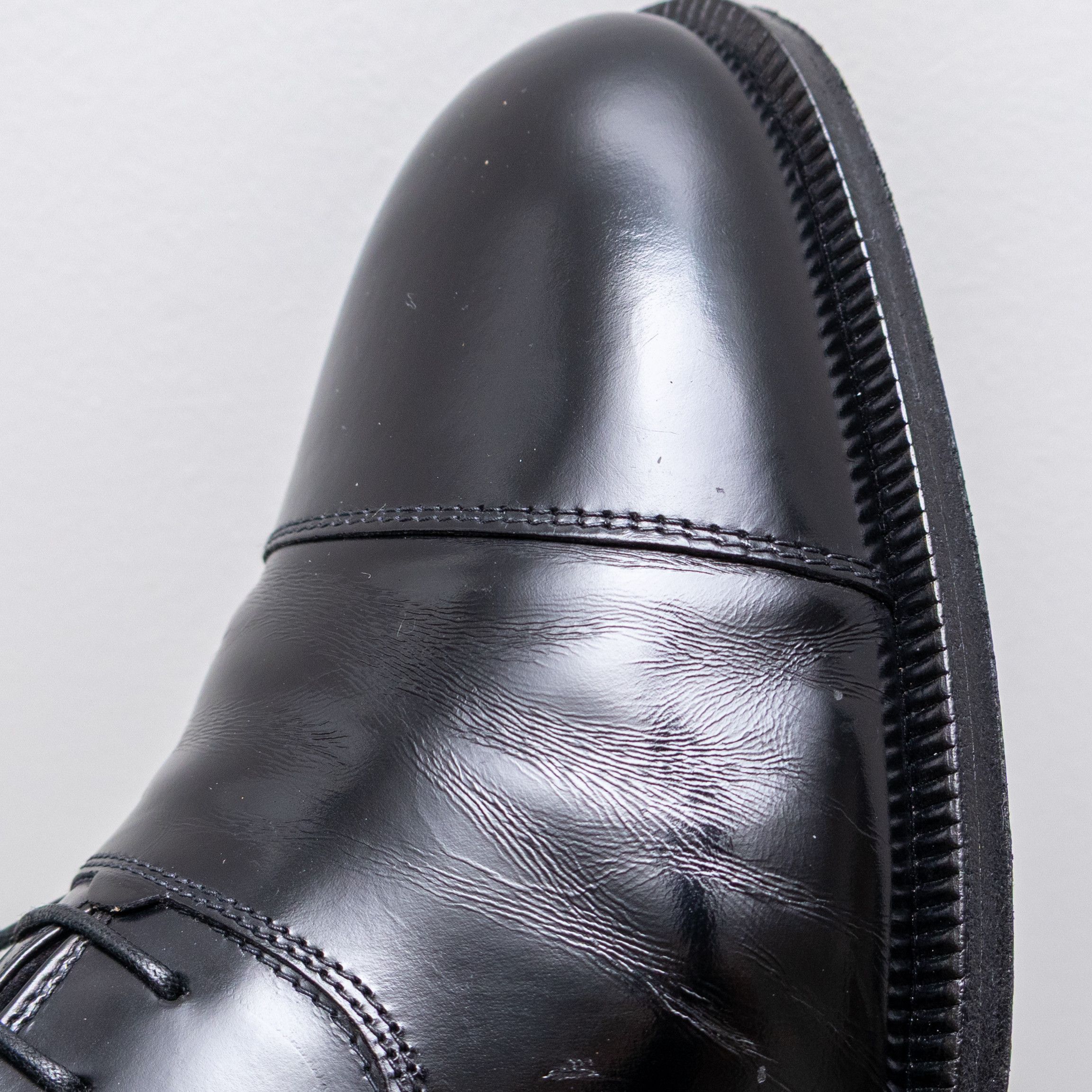 Salvatore Ferragamo Salvatore Ferragamo Men’s Cap Toe Oxford Dress Shoes Black Size US 11.5 / EU 44-45 - 10 Thumbnail