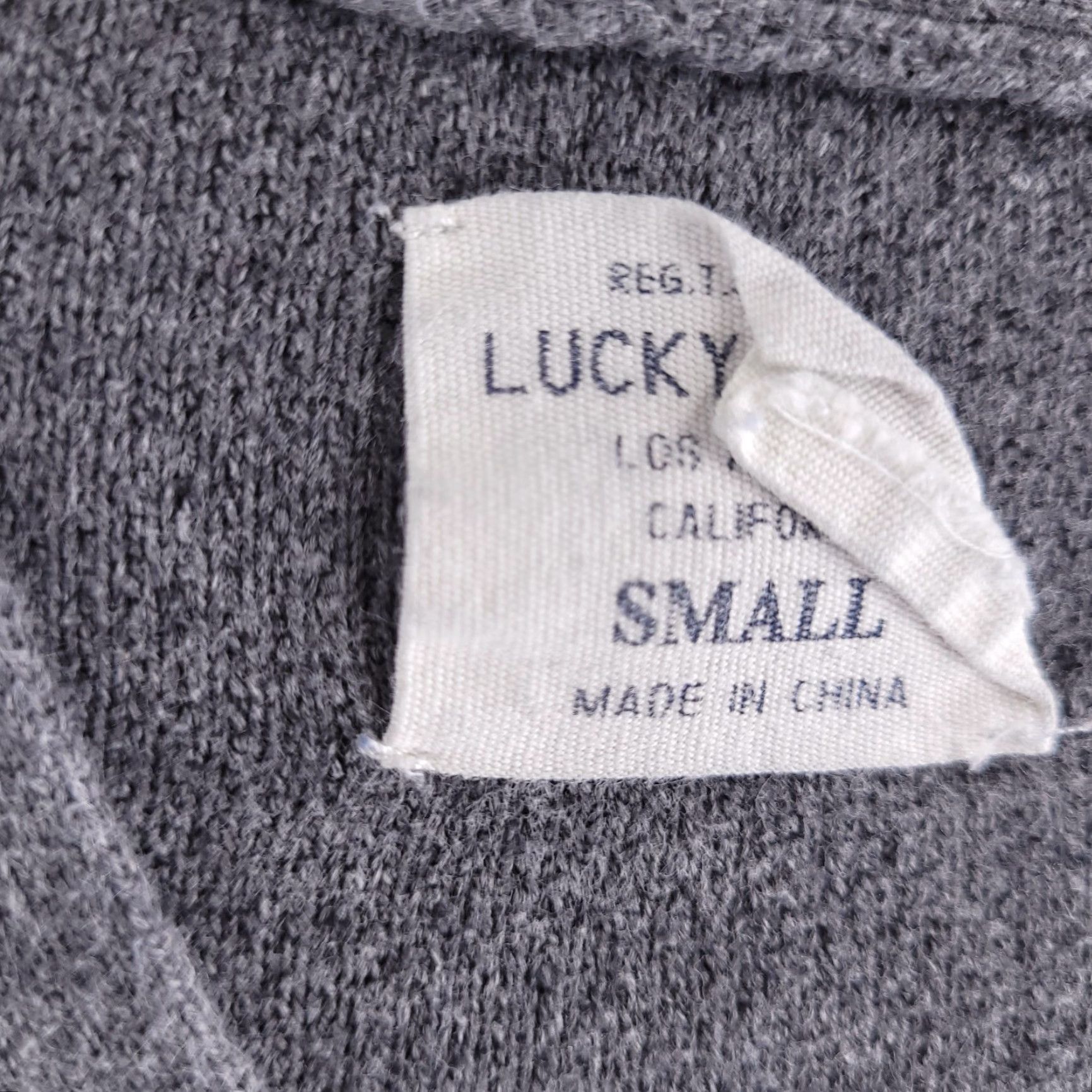 Lucky Brand Lucky Brand Sweater Mens Small Gray Knit V Neck Slim Fit Size US S / EU 44-46 / 1 - 4 Thumbnail