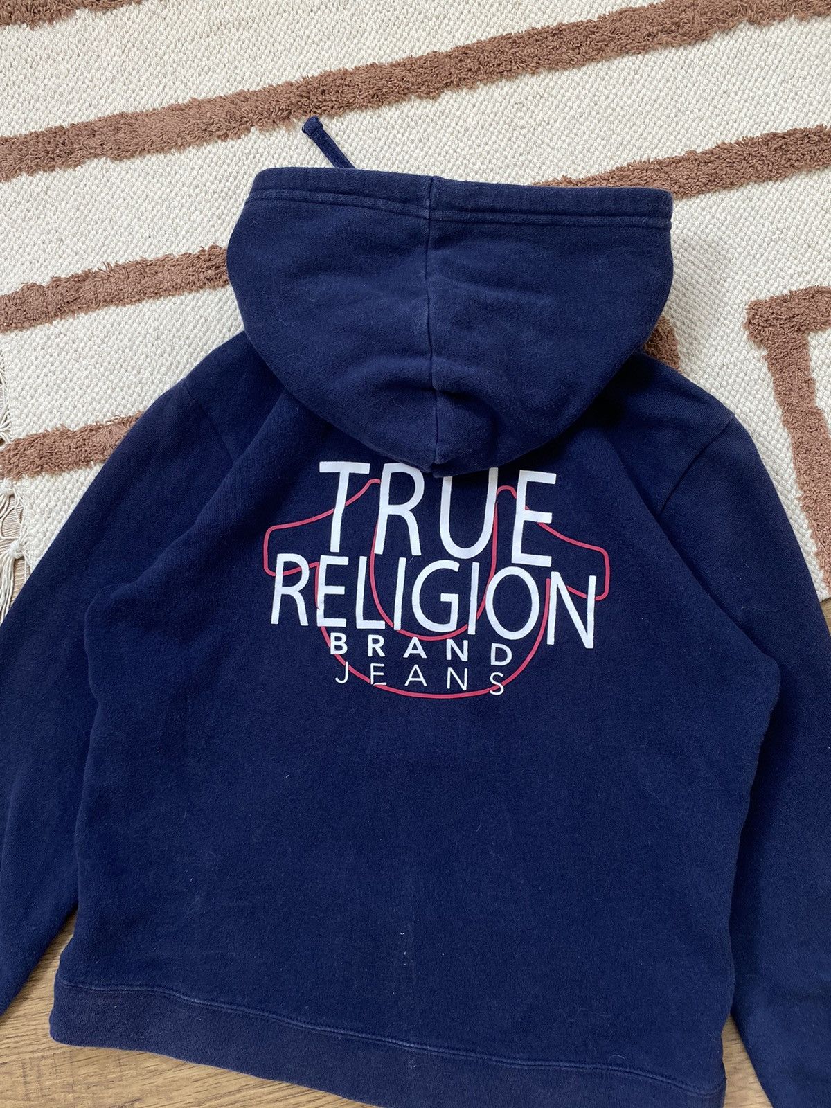 True Religion TRUE RELIGION BLUE BOXY FIT ZIP HOODIE Size S / US 4 / IT 40 - 6 Thumbnail