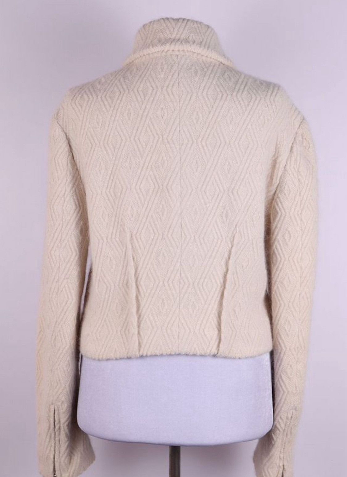 Dior Christian Dior Galliano FW2000 Wool Angora Pattern Jacket Size M / US 6-8 / IT 42-44 - 3 Thumbnail