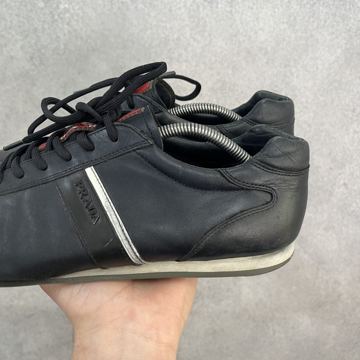Prada Prada Shoes Vintage Leather Sneakers Archive Y2K Size US 9 / EU 42 - 7 Thumbnail
