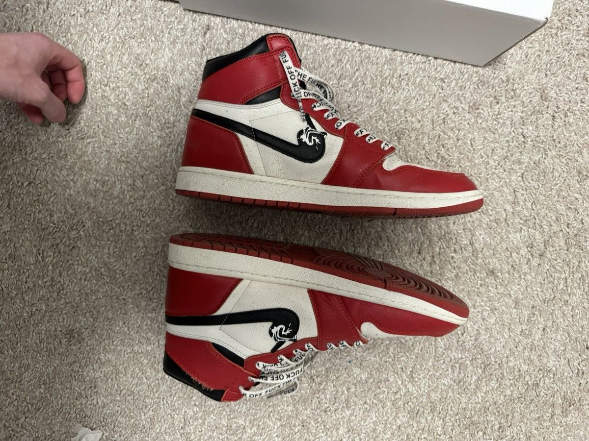 Other Custom Jordan 1 “Fuck Off 1s” size 11 Size US 11 / EU 44 - 3 Thumbnail