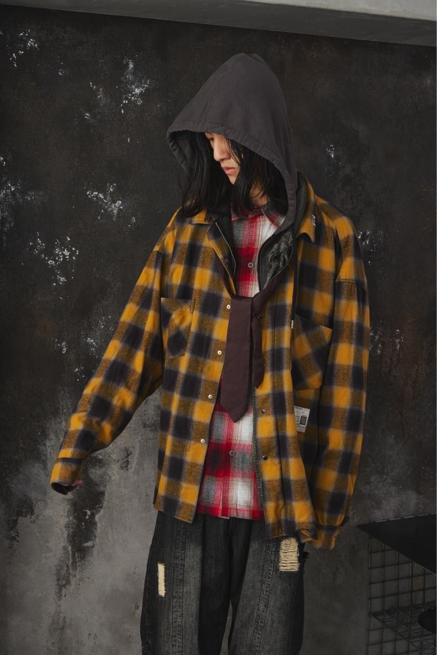 Maison MIHARA YASUHIRO Maison MIHARA YASUHIRO Double Layered Check Shirt "Yellow" Size US L / EU 52-54 / 3 - 3 Thumbnail