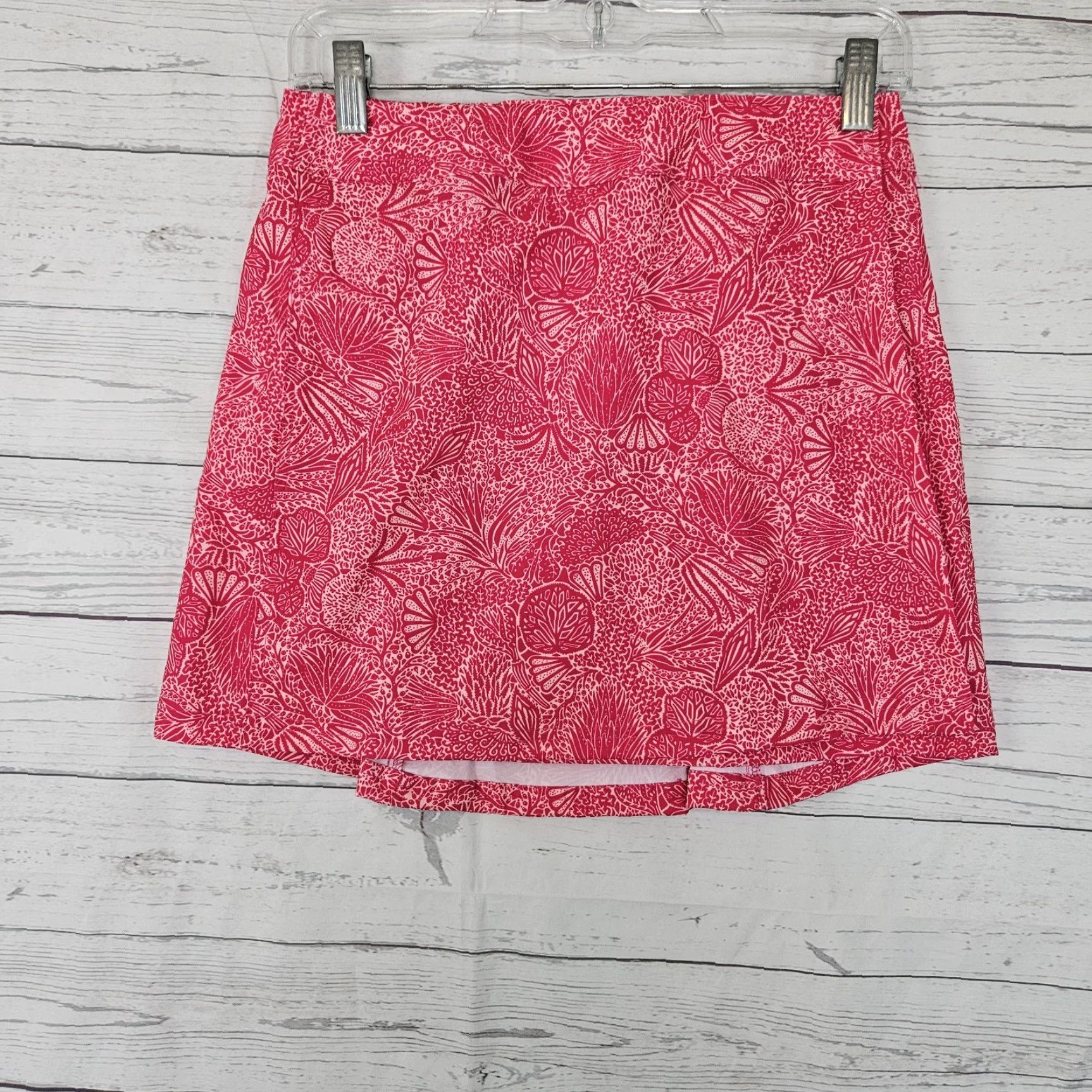 Pinko Rip Skirt Womens Wrap Skirt XS Pink Wailea Short Floral Rea dable? Size 26" / US 2 / IT 38 - 2 Thumbnail