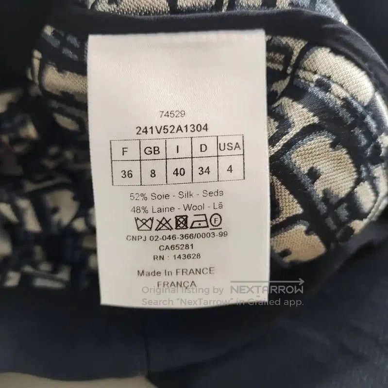 Dior Dior Women's Navy Cotton Jacket Size M . Size M / US 6-8 / IT 42-44 - 4 Thumbnail