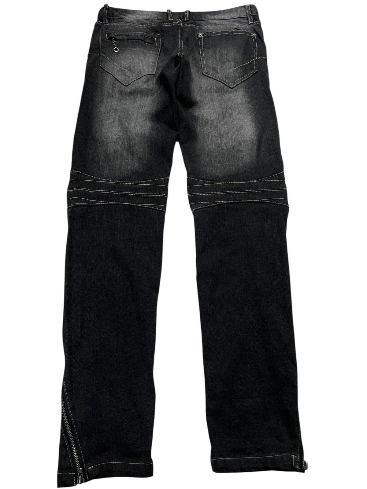Japanese Brand PPFM DISTRESSED PUNK JEANS Size US 32 / EU 48 - 2 Thumbnail