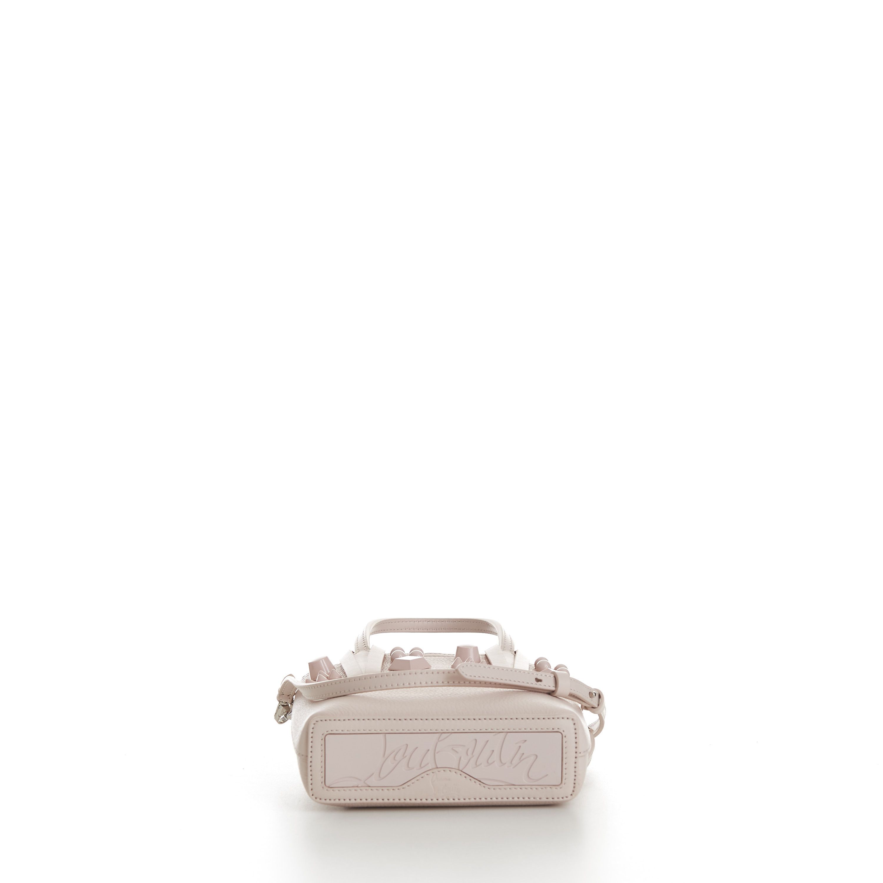 Christian Louboutin Cabata N/S Mini Bag - Milk White Leather, Tonal Spikes Size ONE SIZE - 9 Thumbnail
