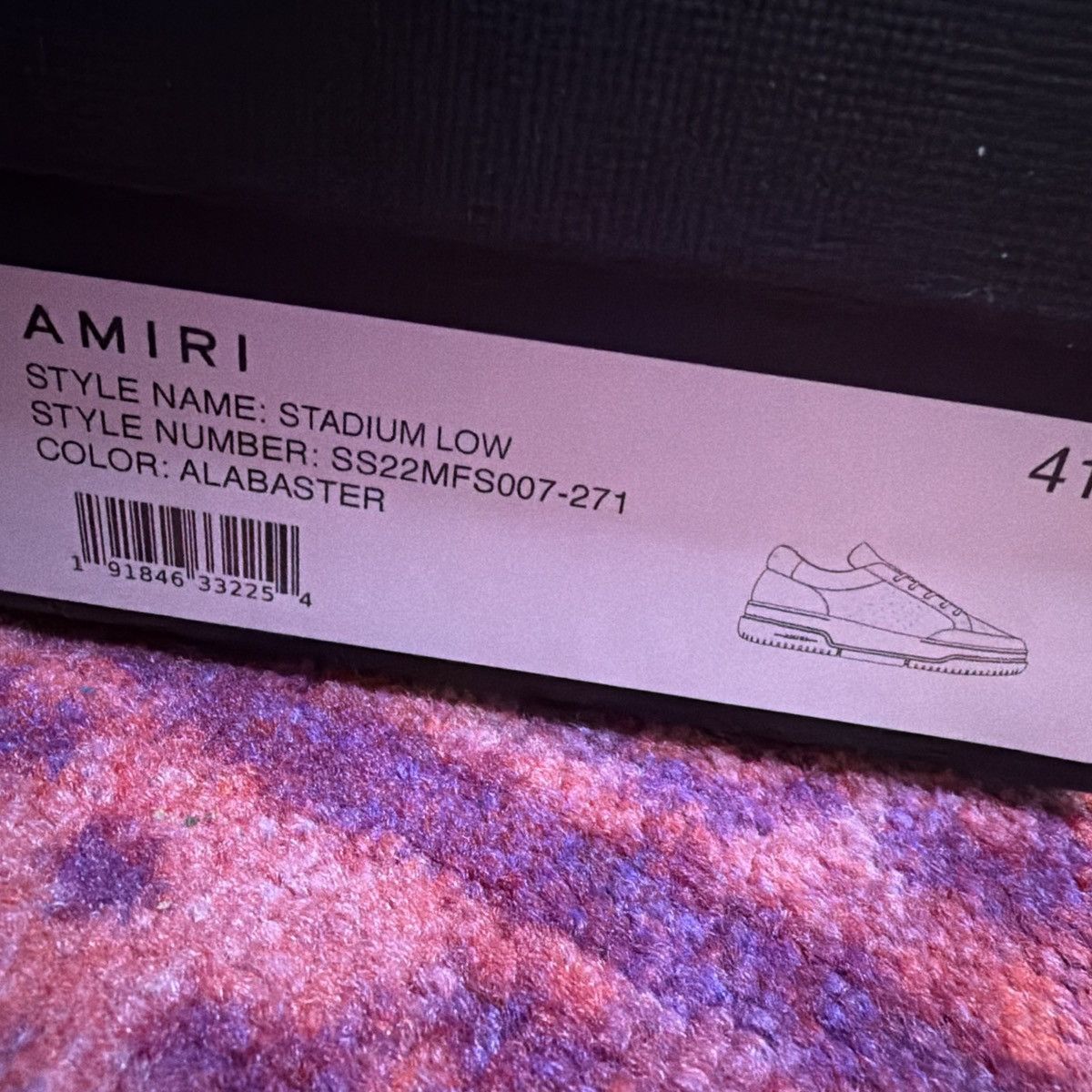 Amiri Amiri Stadium Low Alabaster Size 41 Mens Used Size US 9 / EU 42 - 12 Thumbnail