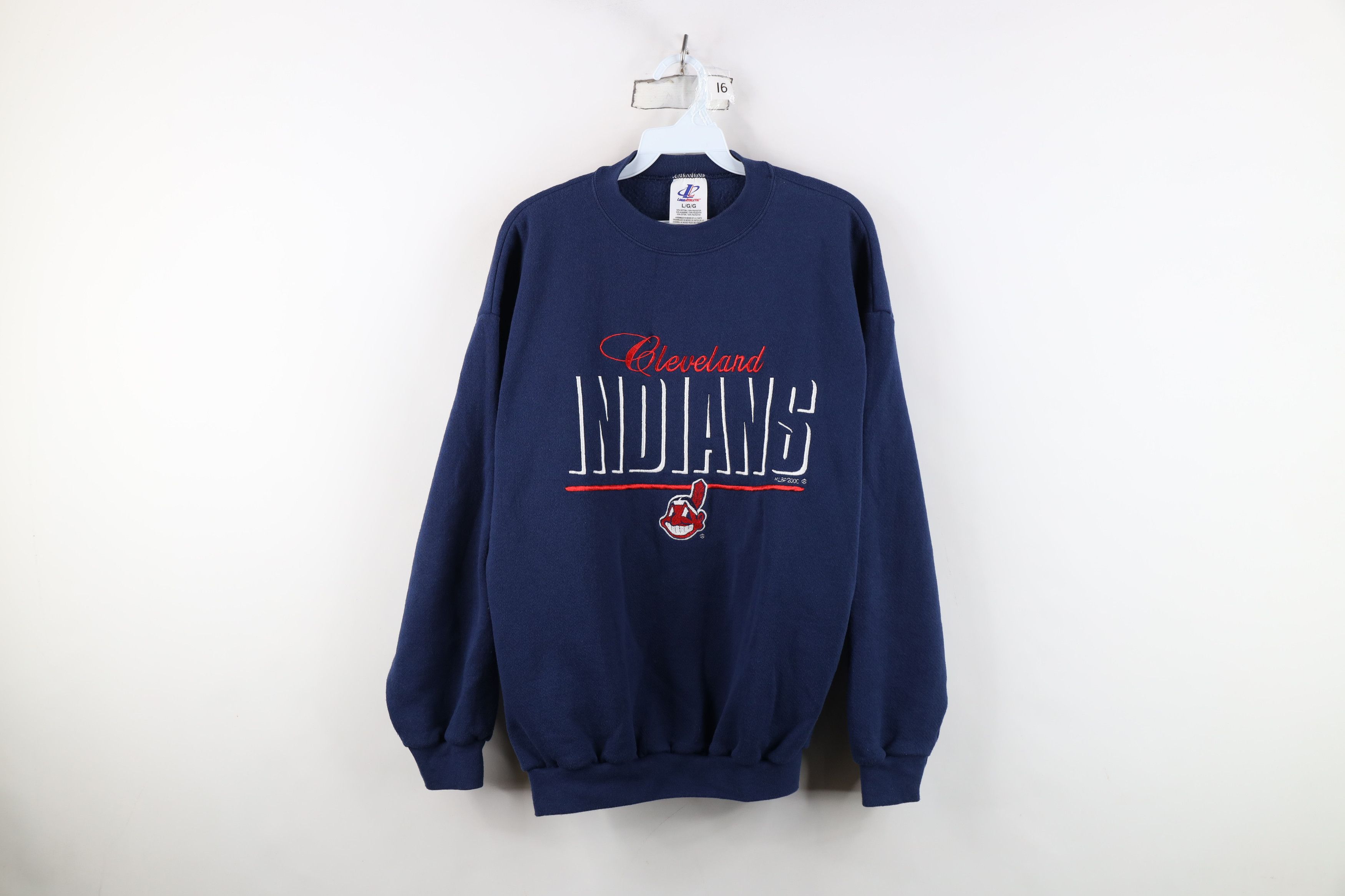 Vintage Vintage Y2K 2000 Wahoo Cleveland Indians Baseball Sweatshirt Size US L / EU 52-54 / 3 - 1 Thumbnail