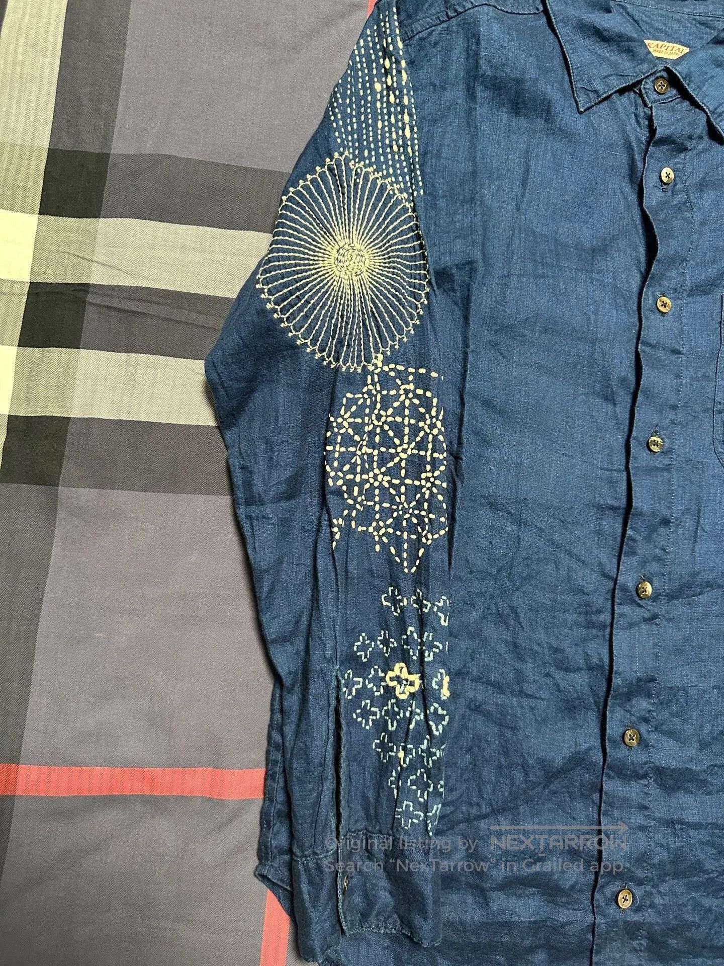 Kapital Kapital Men's Blue Dye Shirt. Size US M / EU 48-50 / 2 - 4 Thumbnail