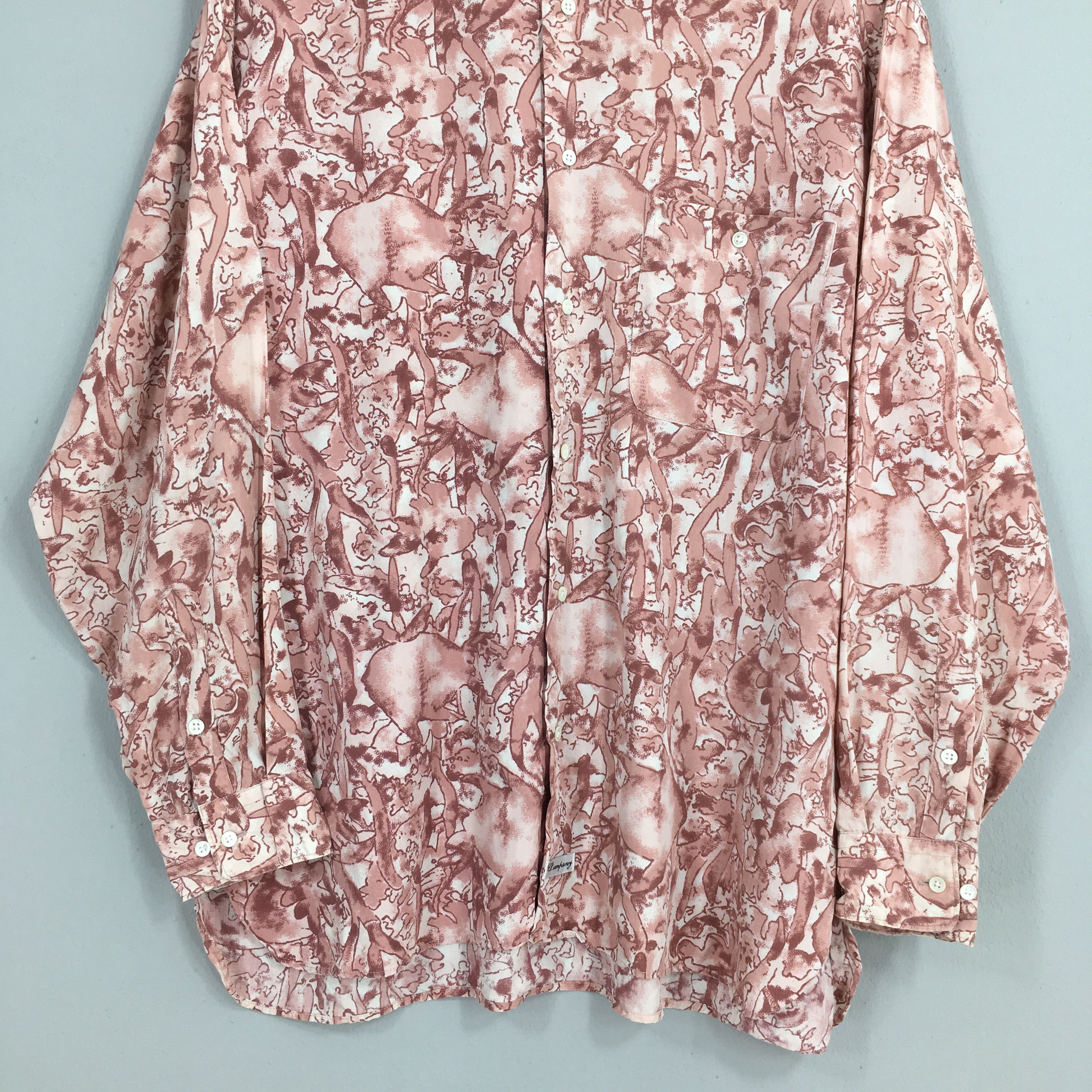 C.P. Company × Massimo Osti Vintage C.P. Company Funky Pop Art Rayon Shirt Medium Size US M / EU 48-50 / 2 - 4 Thumbnail