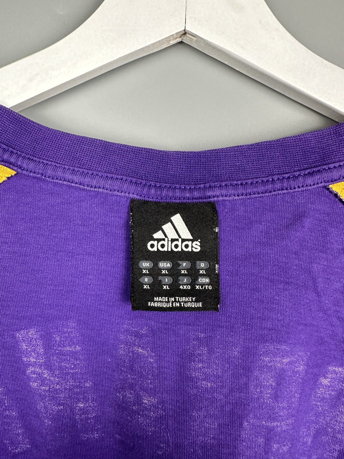 Adidas #24 Kobe Bryant Lakers Adidas NBA TShirt Tee Jersey Swingman Size US XL / EU 56 / 4 - 9 Thumbnail