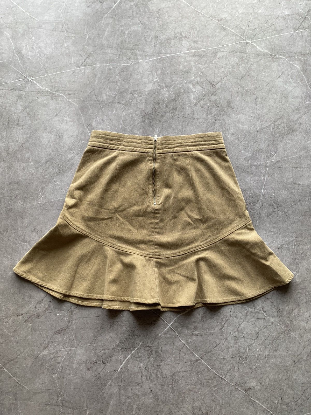 Reiss Rare Reiss Mini Denim Ruffle Skirt Navy Beige Size 6 Size 28" / US 6 / IT 42 - 13 Thumbnail