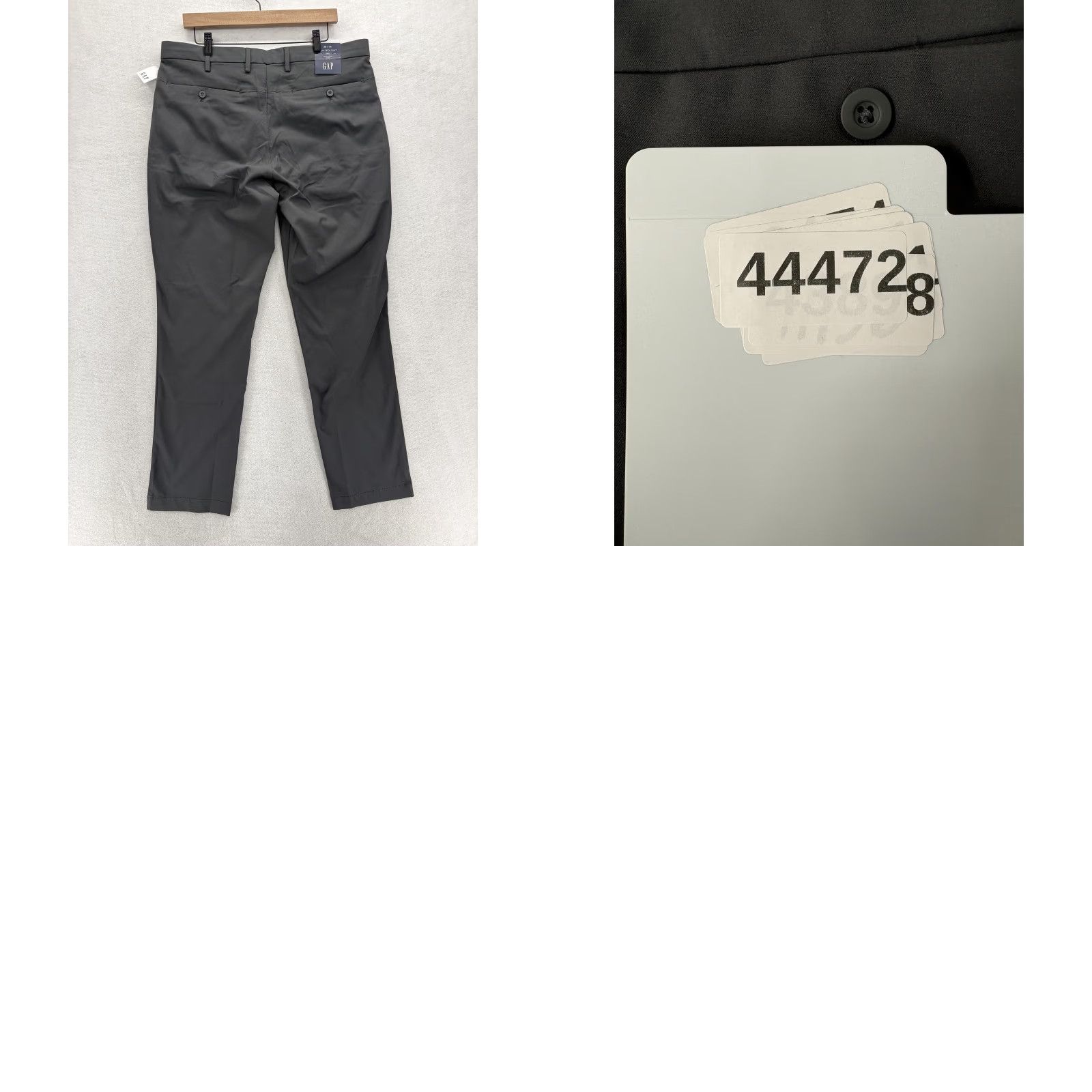 Gap Gap Pants Mens 36x32 Gray Slim Tech GapFlex Quick Dry Moisture Wicking Travel Chino Flat Front Pockets Tapered Size US 36 / EU 52 - 9 Thumbnail