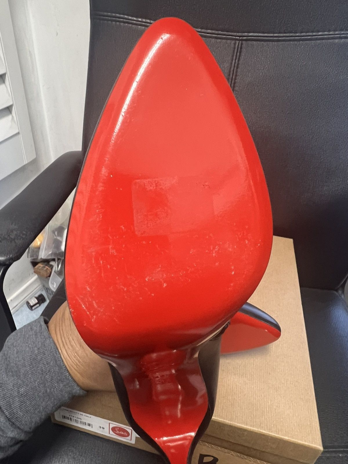Christian Louboutin Christian Louboutin Size 39 Eloise Booty 85 Calf BLACK Size US 9 / IT 39 - 5 Thumbnail