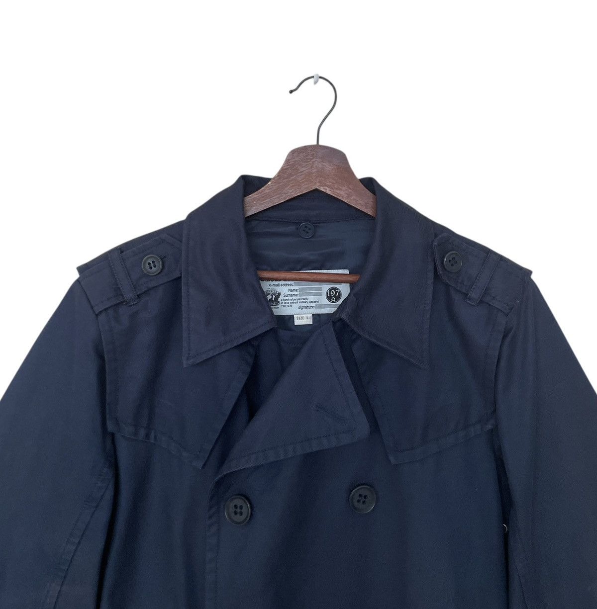 Diesel × Vintage Vintage Brand Diesel Trench Coat 1990s Size US L / EU 52-54 / 3 - 7 Thumbnail