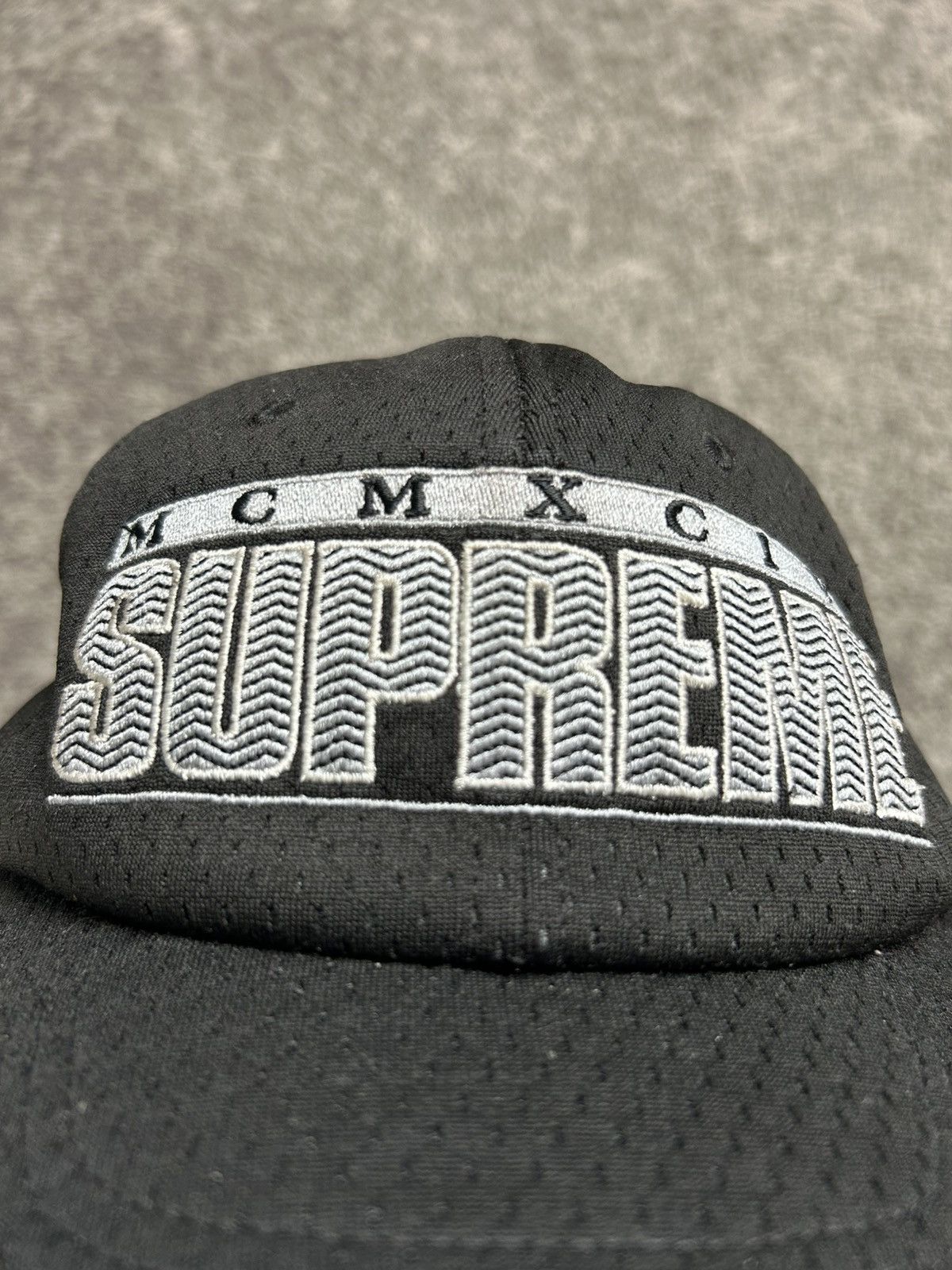 Other Supreme Zig Zag 6-Panel Hat Black SS18 Made in USA Size ONE SIZE - 2 Thumbnail