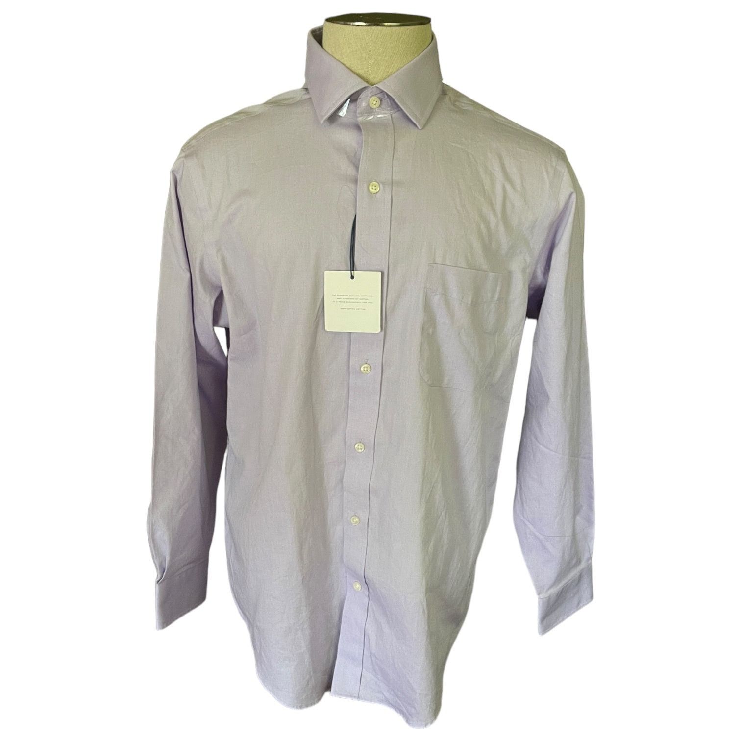 Other Buttoned Down Cotton Lavender Collared Shirt Size 34 16 Size US L / EU 52-54 / 3 - 4 Thumbnail