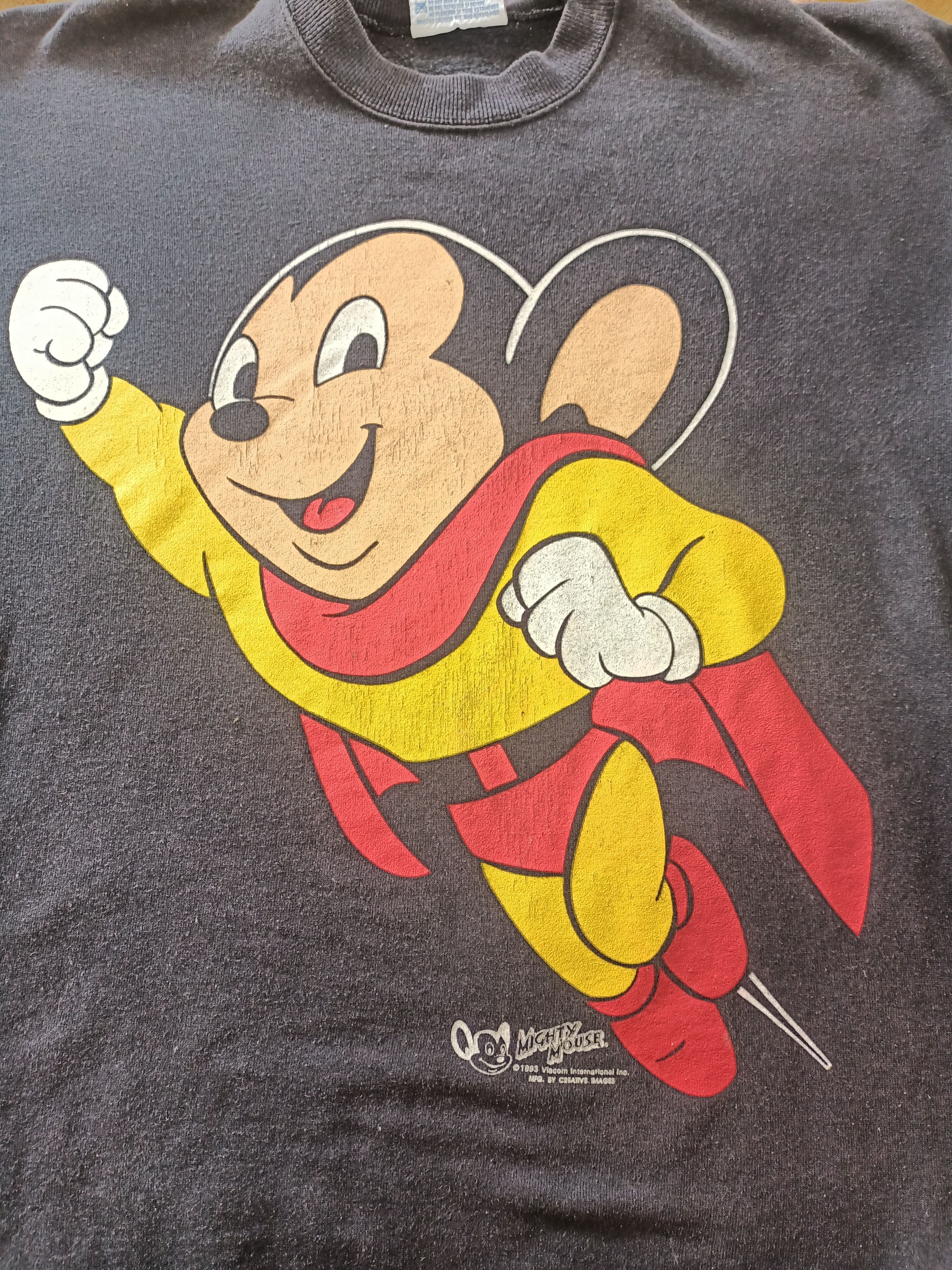 Hanes Vintage Mighty Mouse 1993 sweatshirt by Viacom International Size US L / EU 52-54 / 3 - 7 Thumbnail