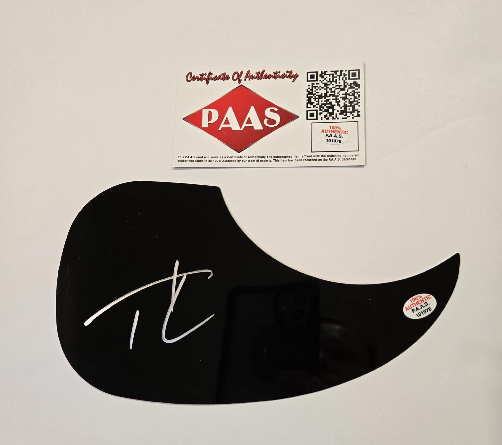 Other Tim McGraw signed autographed guitar pick guard PAAS COA Size ONE SIZE - 2 Thumbnail