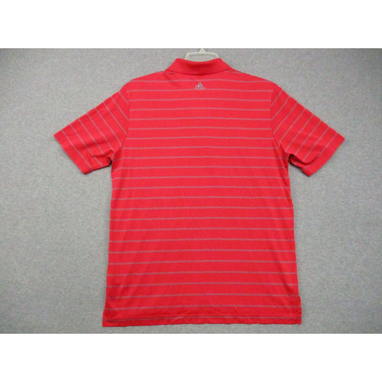Adidas Adidas Polo Shirt Mens Medium Puremotion Cool Max Red Gray Stripe Polo Shirt Size US M / EU 48-50 / 2 - 5 Thumbnail