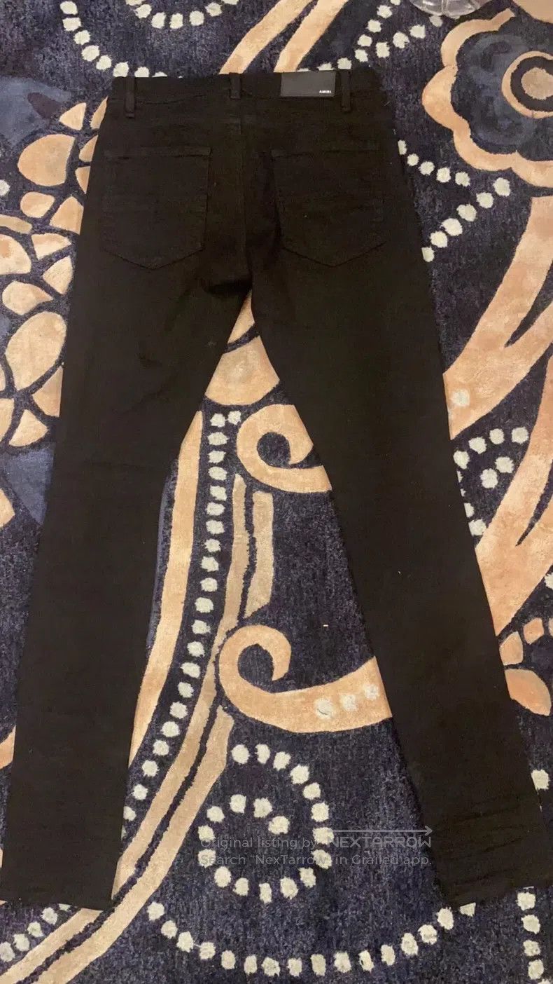 Amiri Amiri First Generation Black Diamond Destroyed Jeans Size US 32 / EU 48 - 2 Thumbnail