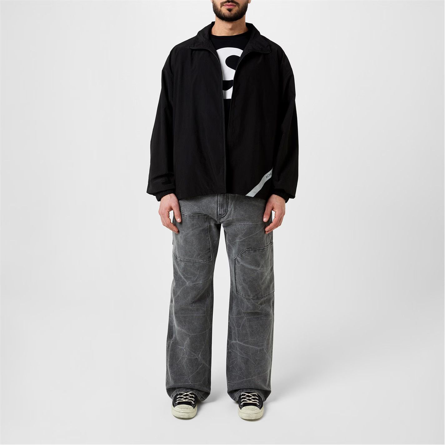 Acne Studios o1g2r1mq0825 Ripstop Jacket in Black Size US M / EU 48-50 / 2 - 5 Thumbnail