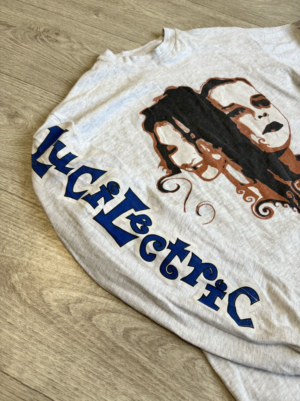 Band Tees 🔷Rare Vintage Lucilectric Long sleeve T-shirt 90s🔷 Size US M / EU 48-50 / 2 - 4 Thumbnail